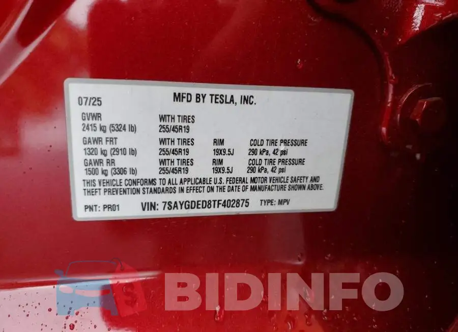 7SAYGDED8TF402875 Photo# 13