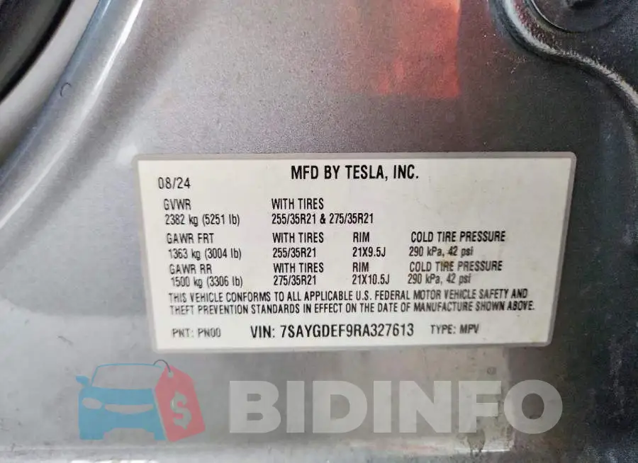 7SAYGDEF9RA327613 Photo# 13