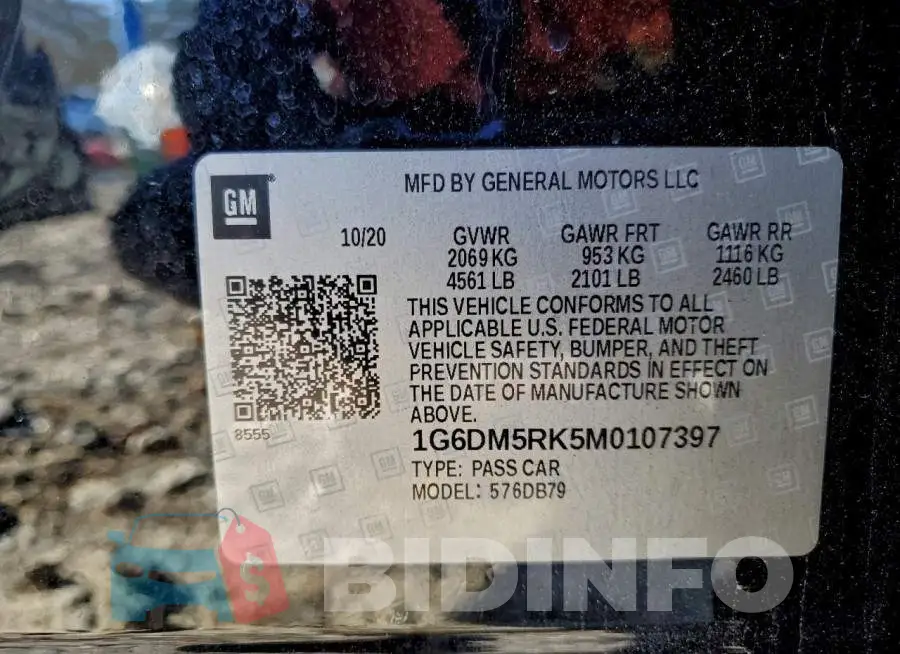 1G6DM5RK5M0107397 Photo# 13