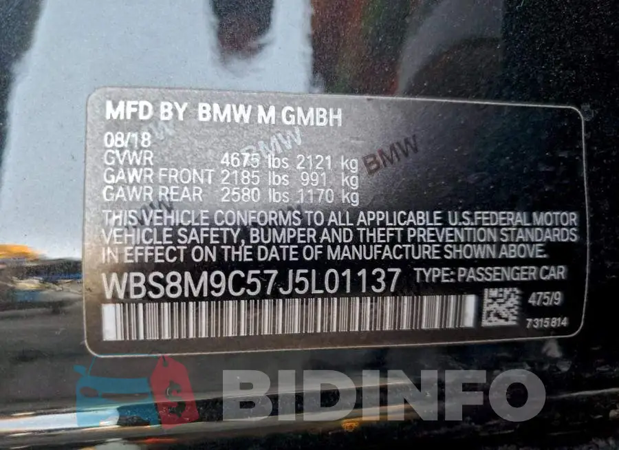 WBS8M9C57J5L01137 Photo# 12