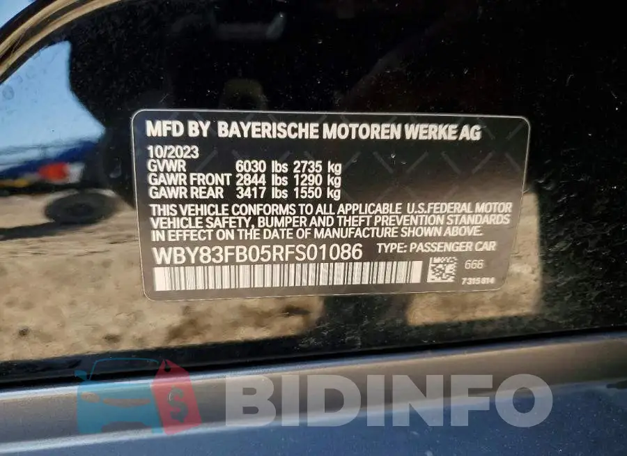 WBY83FB05RFS01086 Photo# 12