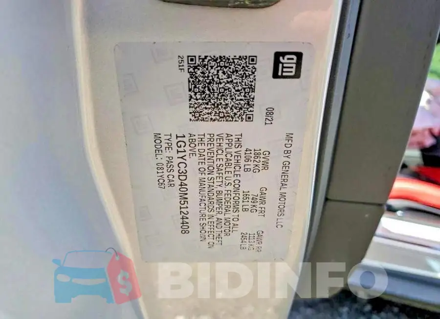 1G1YC3D40M5124408 Photo# 12