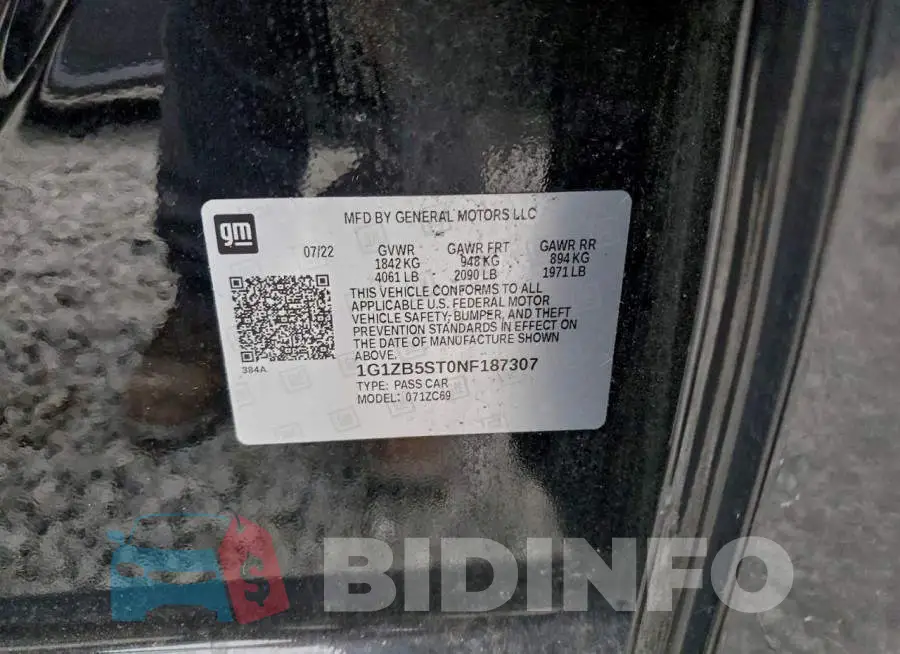 1G1ZB5ST0NF187307 Photo# 13
