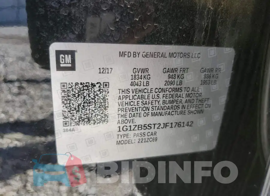 1G1ZB5ST2JF176142 Photo# 12
