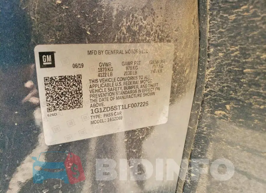 1G1ZD5ST1LF007226 Photo# 12