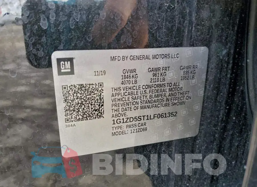 1G1ZD5ST1LF061352 Photo# 12