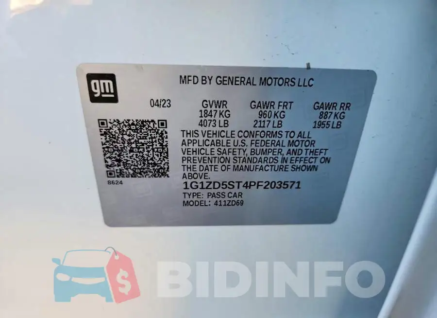 1G1ZD5ST4PF203571 Photo# 12