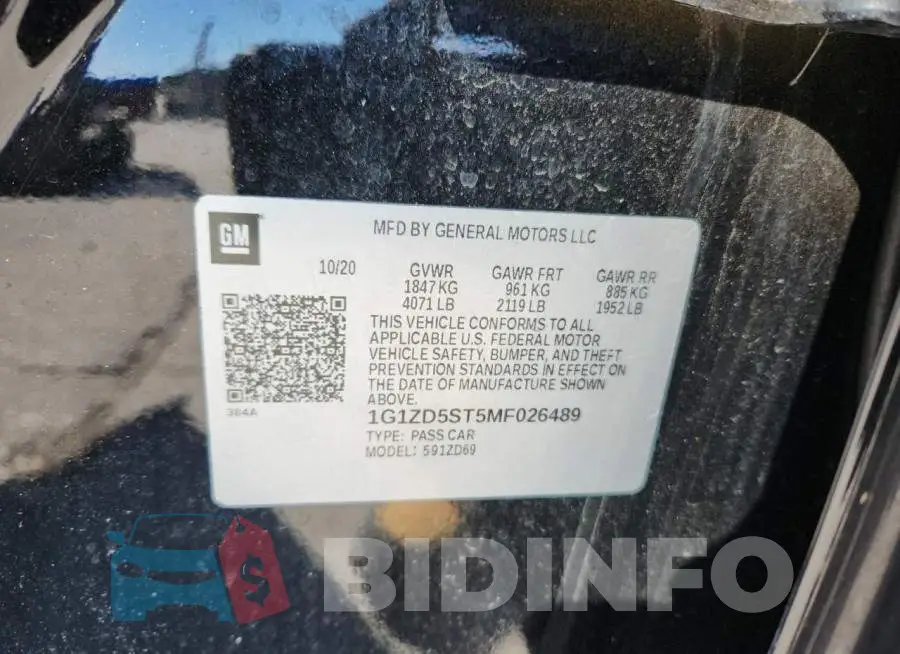 1G1ZD5ST5MF026489 Photo# 12