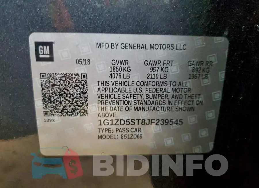 1G1ZD5ST8JF239545 Photo# 12