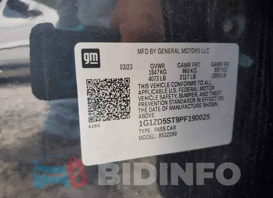 1G1ZD5ST9PF190025 Photo# 12