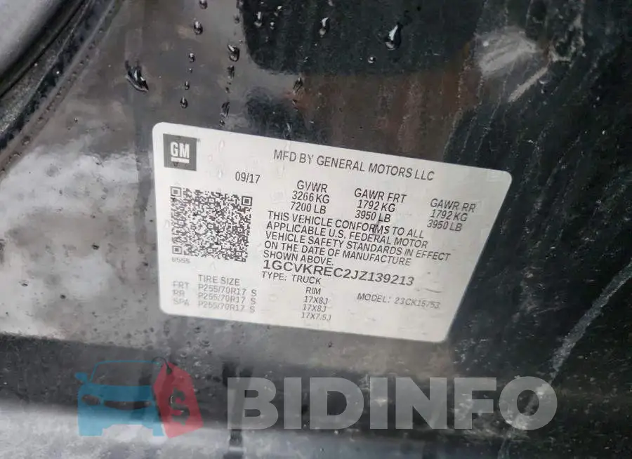 1GCVKREC2JZ139213 Photo# 12