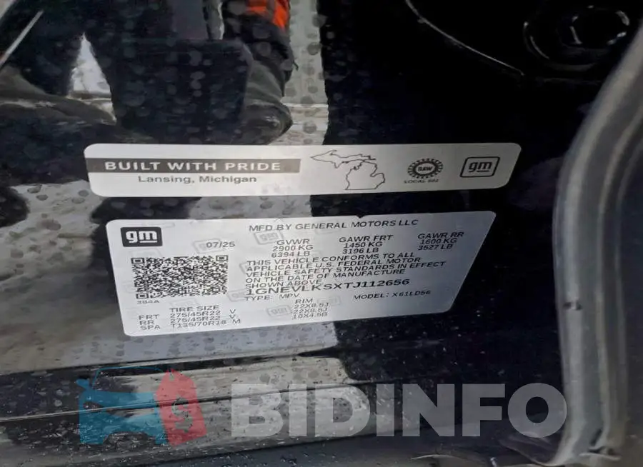 1GNEVLKSXTJ112656 Photo# 13