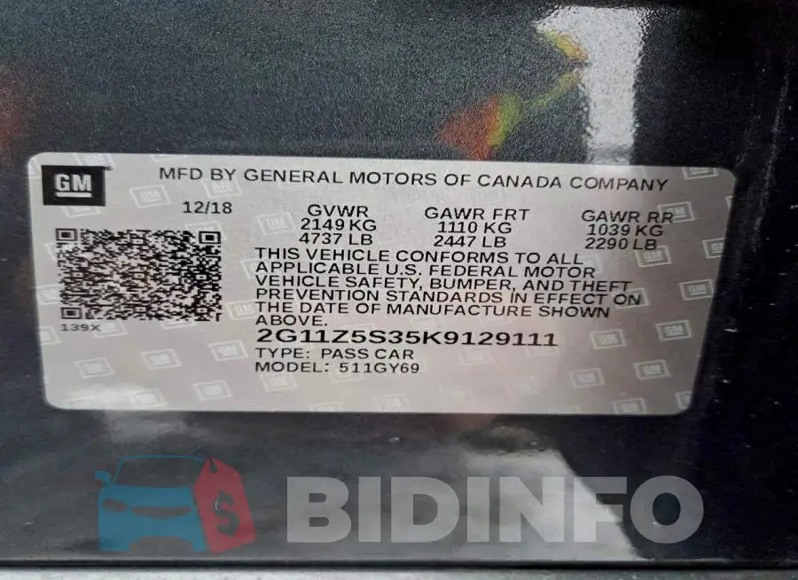 2G11Z5S35K9129111 Photo# 12
