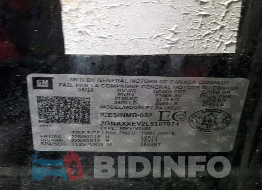 2GNAXXEV2L6107874 Photo# 12