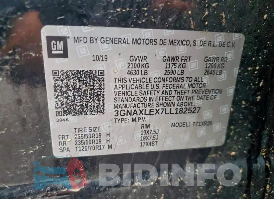 3GNAXLEX7LL182527 Photo# 12