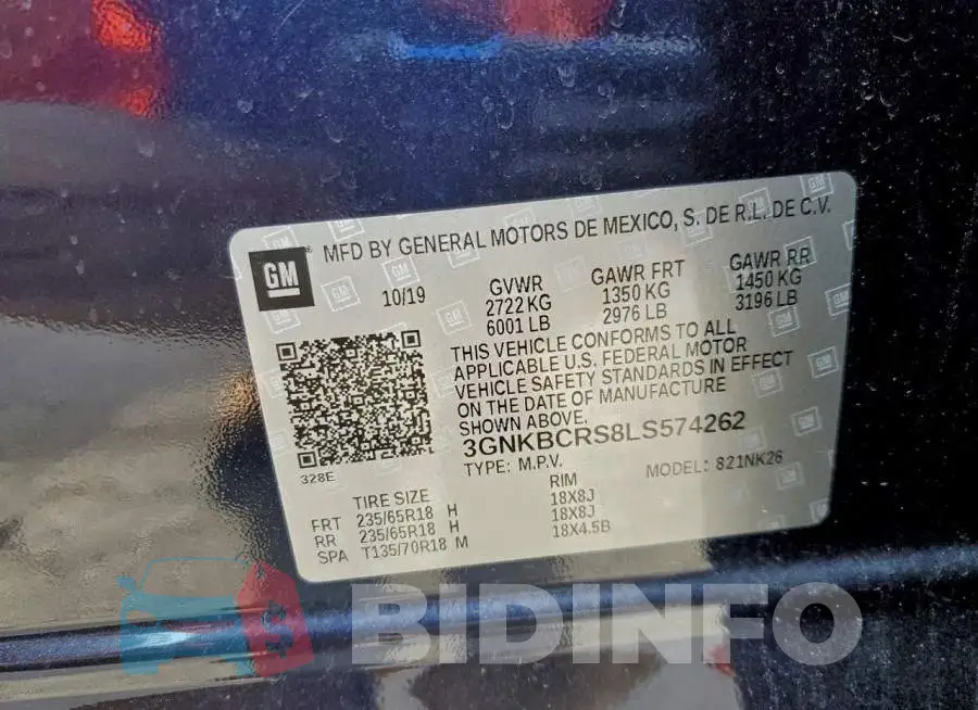 3GNKBCRS8LS574262 Photo# 14