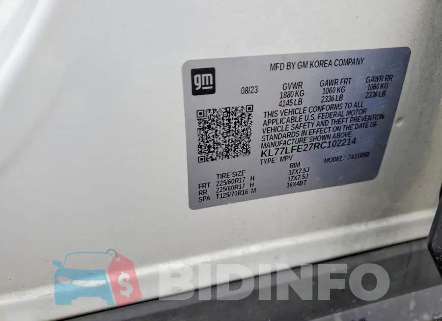 KL77LFE27RC102214 Photo# 14