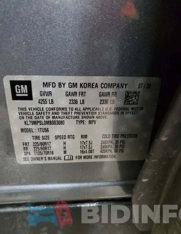 KL79MPSL0MB003080 Photo# 14