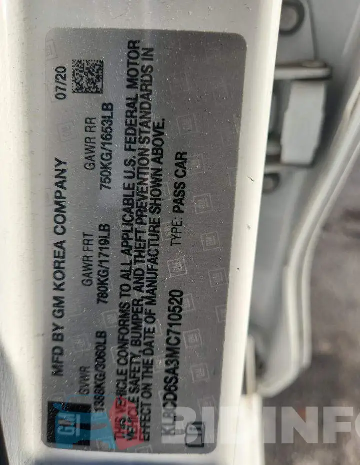 KL8CD6SA3MC710520 Photo# 13