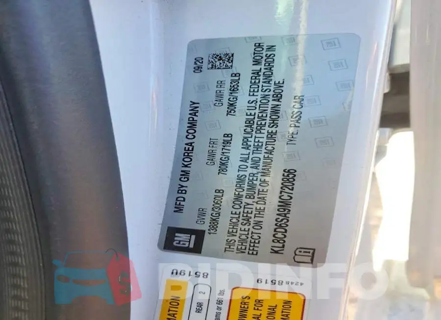 KL8CD6SA9MC720856 Photo# 12