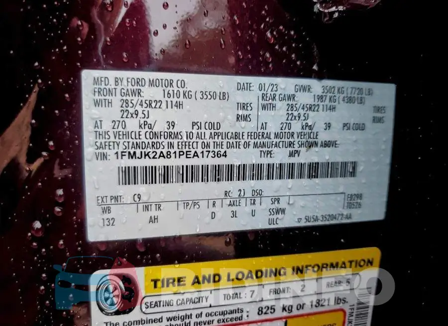 1FMJK2A81PEA17364 Photo# 13