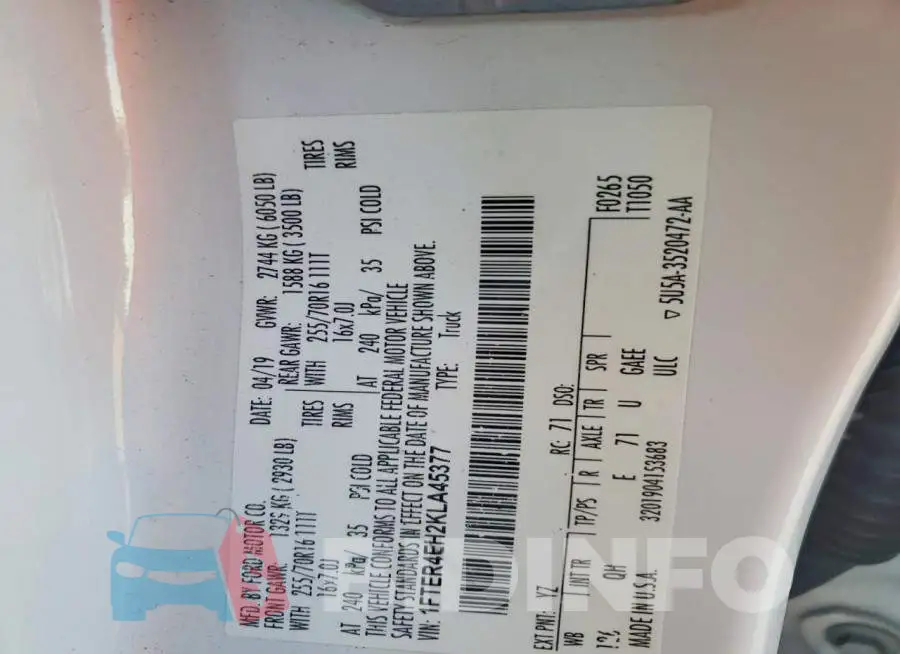 1FTER4EH2KLA45377 Photo# 12