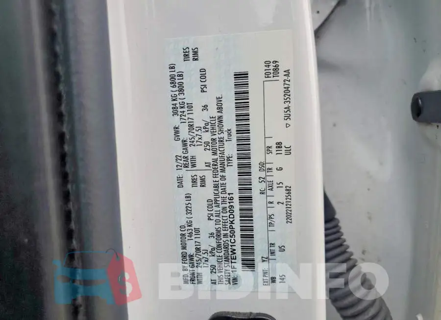 1FTEW1C50PKD09161 Photo# 12