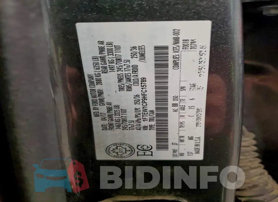 1FTEW1CP9HFC15789 Photo# 12