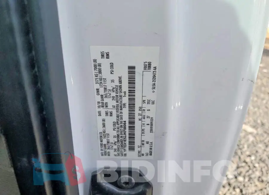 1FTEX1E52JKF88064 Photo# 13