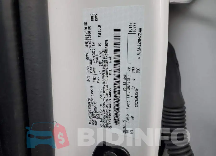 1FTFW1E56PKF54855 Photo# 12