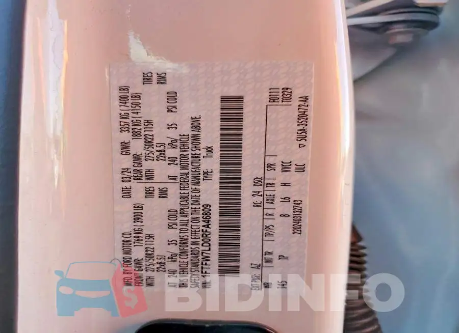 1FTFW7LD0RFA46809 Photo# 12