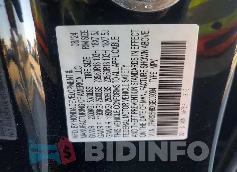 7FARS5H8XSE009094 Photo# 12