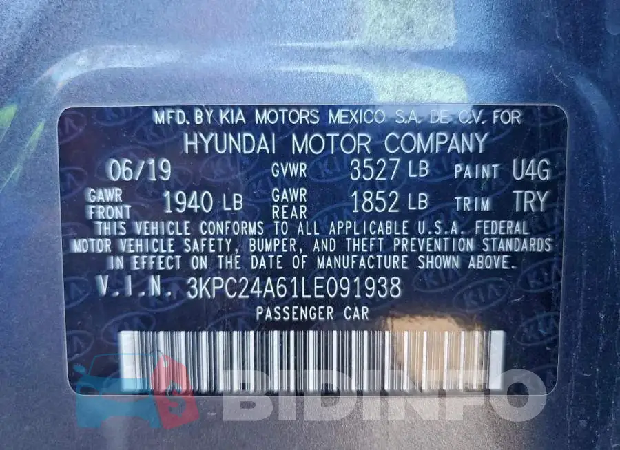 3KPC24A61LE091938 Photo# 12