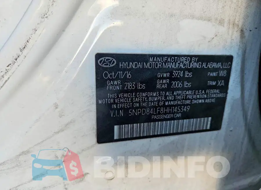 5NPD84LF8HH145349 Photo# 13