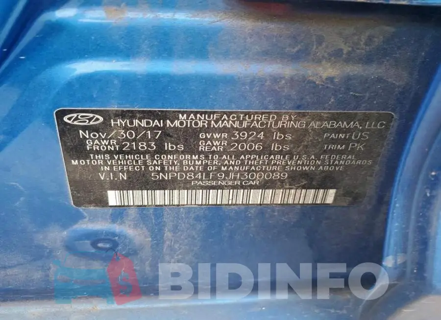 5NPD84LF9JH300089 Photo# 12