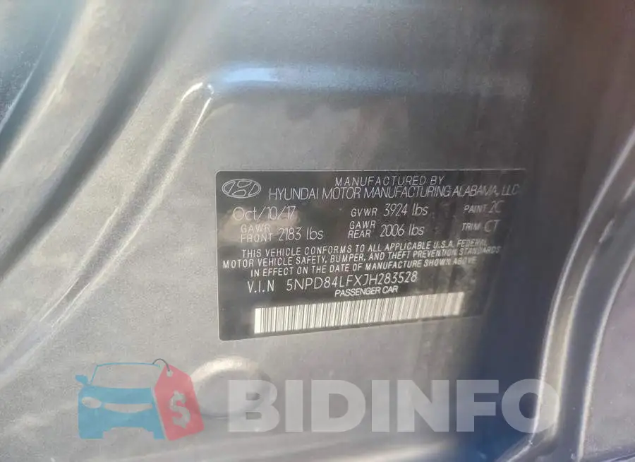 5NPD84LFXJH283528 Photo# 13