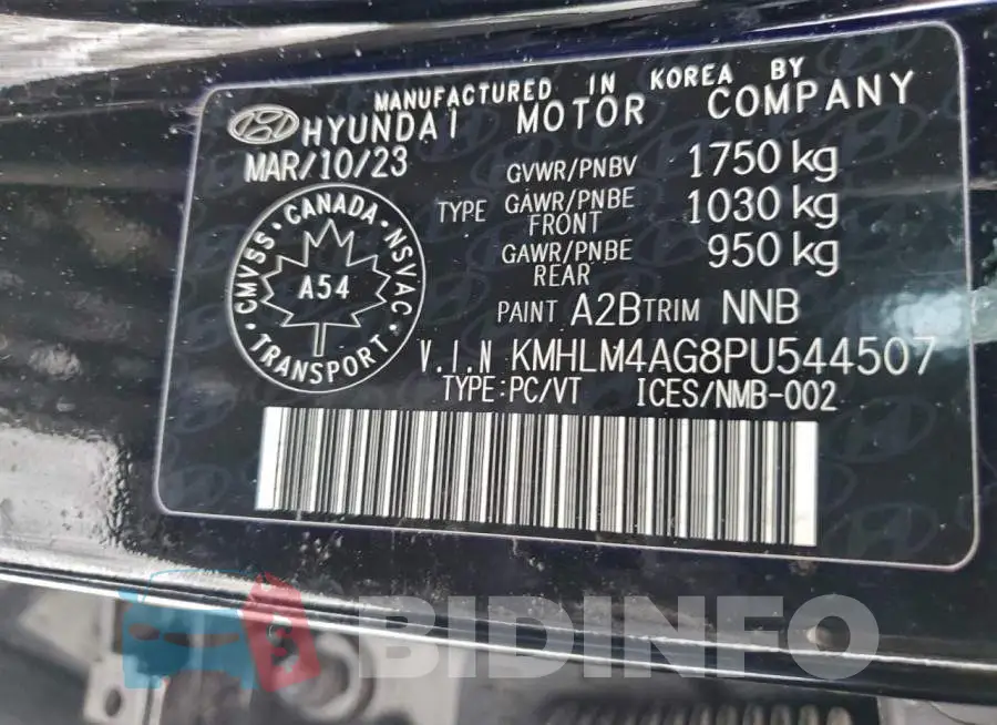 KMHLM4AG8PU544507 Photo# 13