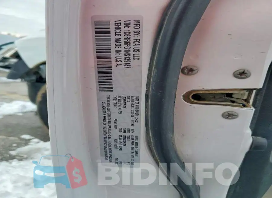 1C6RR6FG1NS139187 Photo# 12