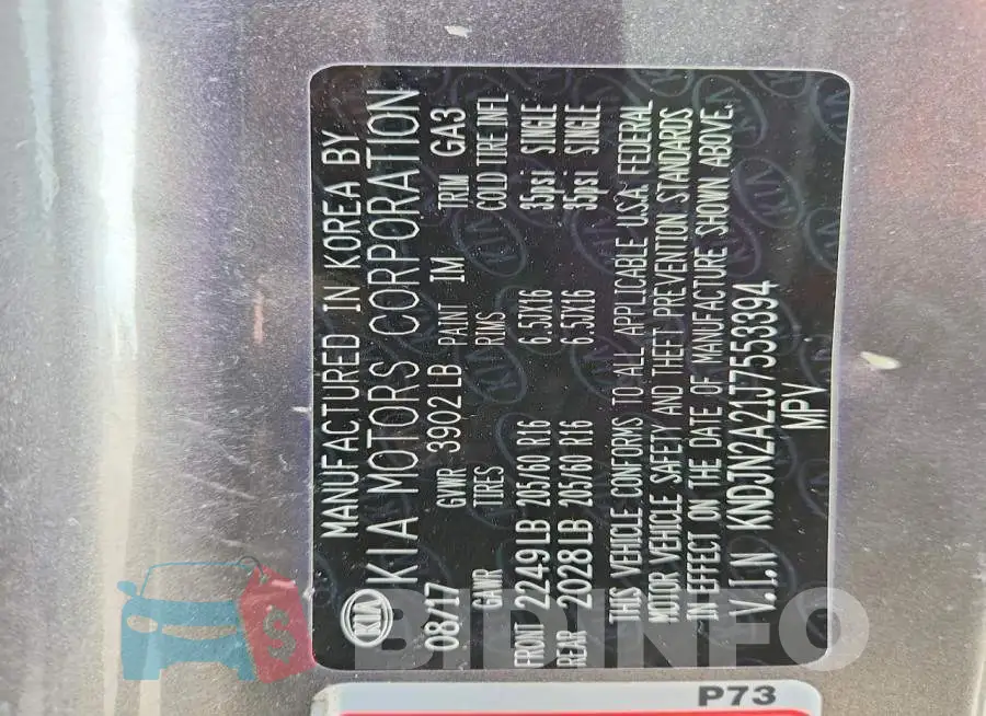 KNDJN2A21J7553394 Photo# 13