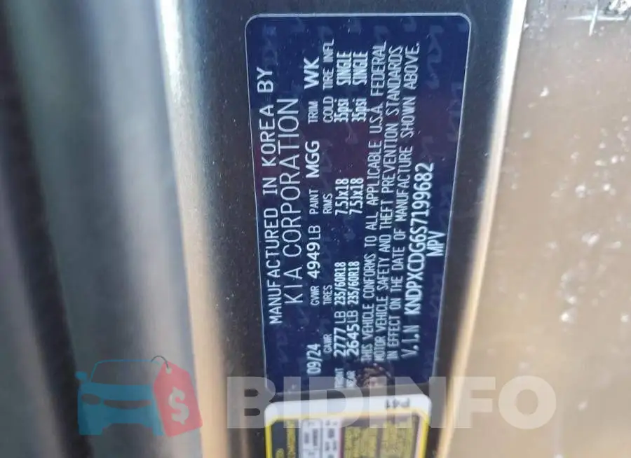 KNDPXCDG6S7199682 Photo# 13