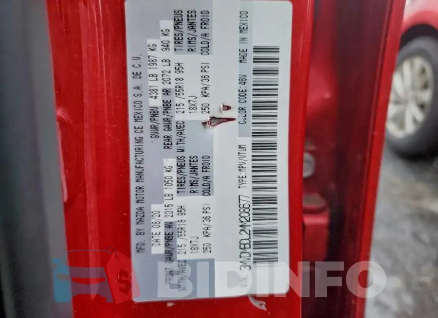 3MVDMBDL2MM208677 Photo# 14