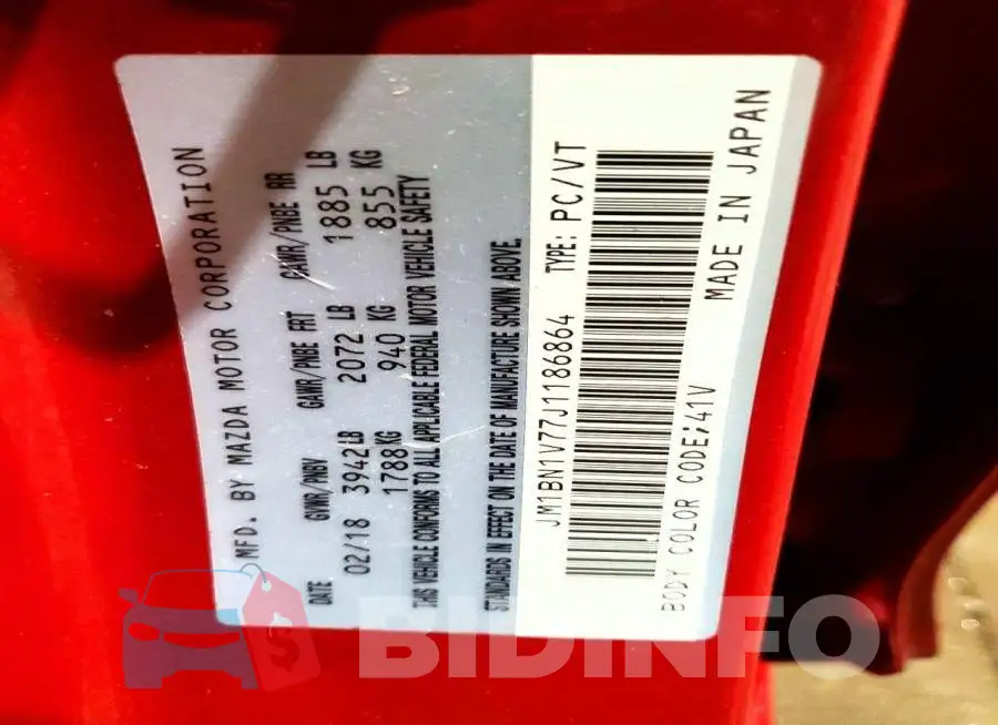 JM1BN1V77J1186864 Photo# 12