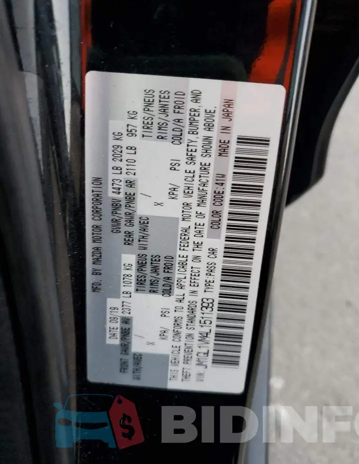 JM1GL1VM4L1511393 Photo# 12