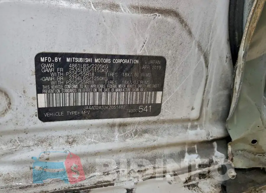 JA4AD2A33KZ051482 Photo# 13