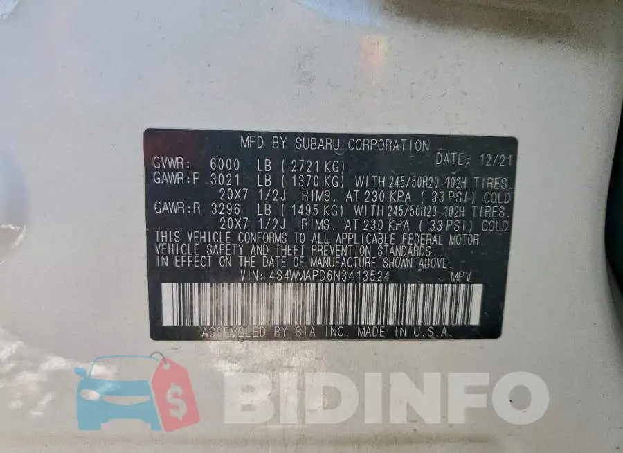 4S4WMAPD6N3413524 Photo# 14