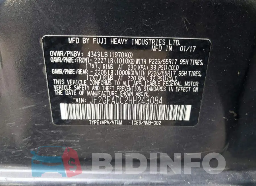 JF2GPADC2HH243084 Photo# 13