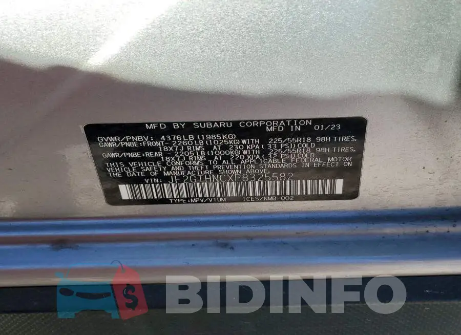 JF2GTHNCXP8325582 Photo# 14
