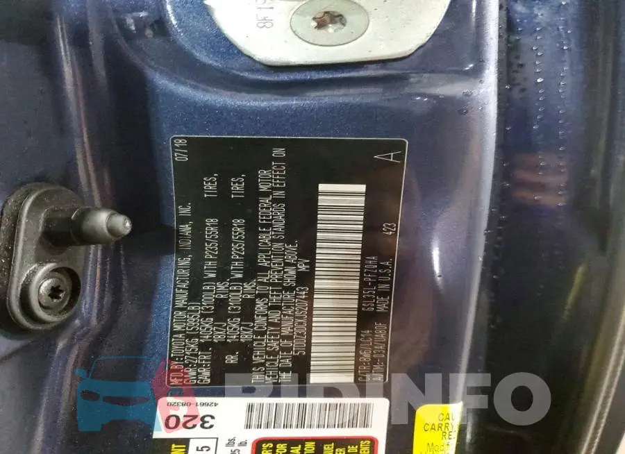 5TDDZ3DCXJS207443 Photo# 13