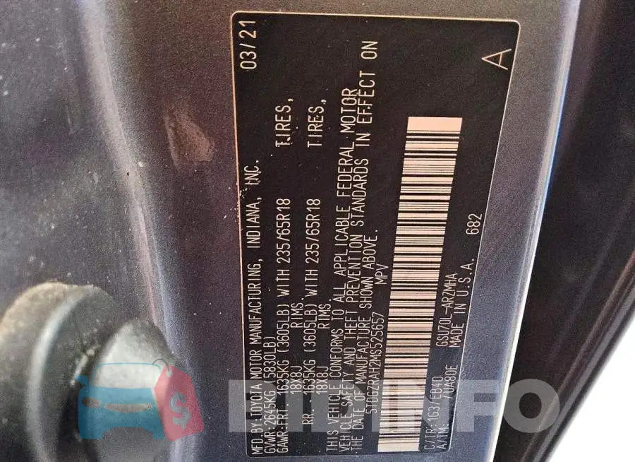 5TDGZRAH2MS525657 Photo# 13