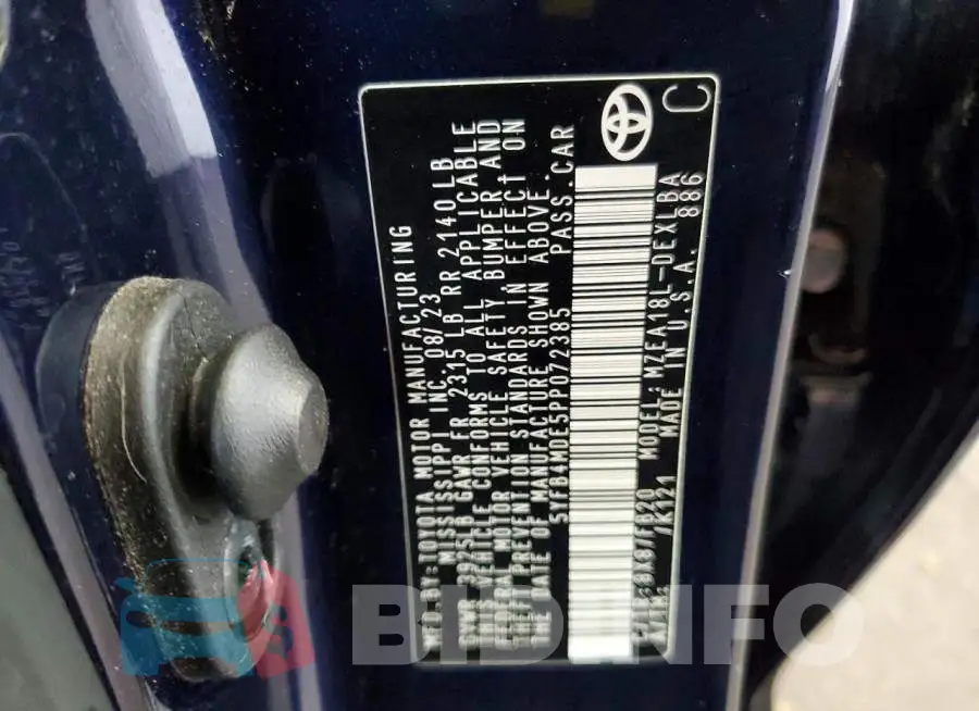 5YFB4MDE5PP072385 Photo# 10